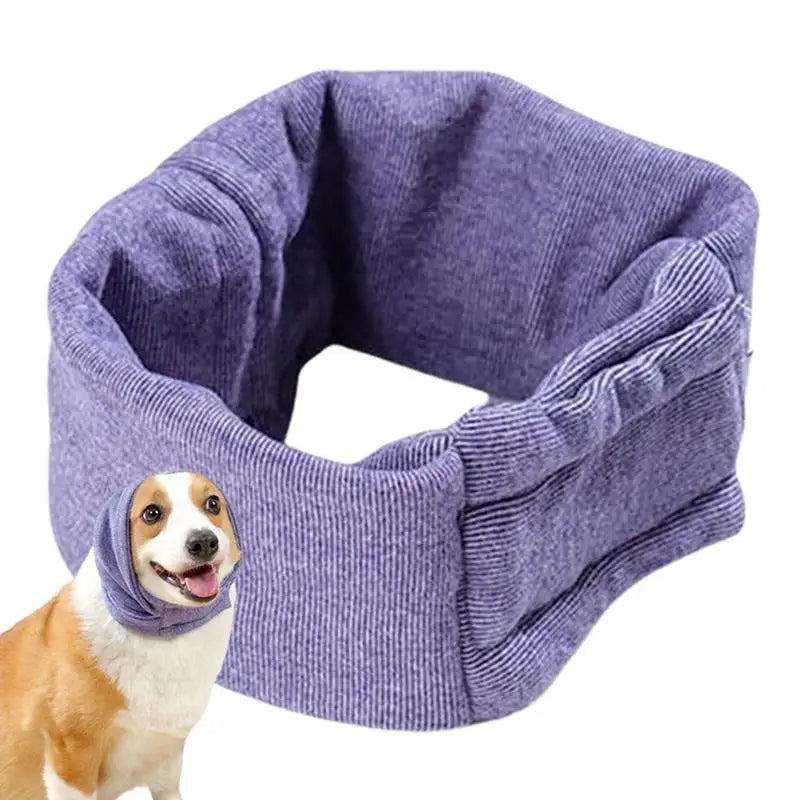 Dog Ear Cover Dog Snood Ear Care Dog Ear Scarf For Stress Relief Pet Hood For Bathing Drying Grooming Noise Protection