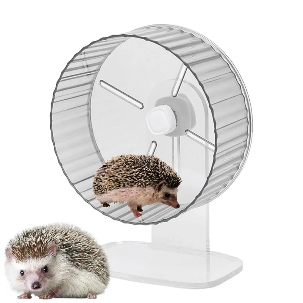 Silent Hamster Wheel Quiet Spinner Small Animals Exercise Wheels Super Quiet Hedgehog Acrylic Silent Spin With Height Adjustable