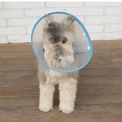 Pet Recovery Dog Cones Cat Cones After Surgery Adjustable Breathable Dog Cone Collar Soft Plastic Puppy Elizabethan E-Collar