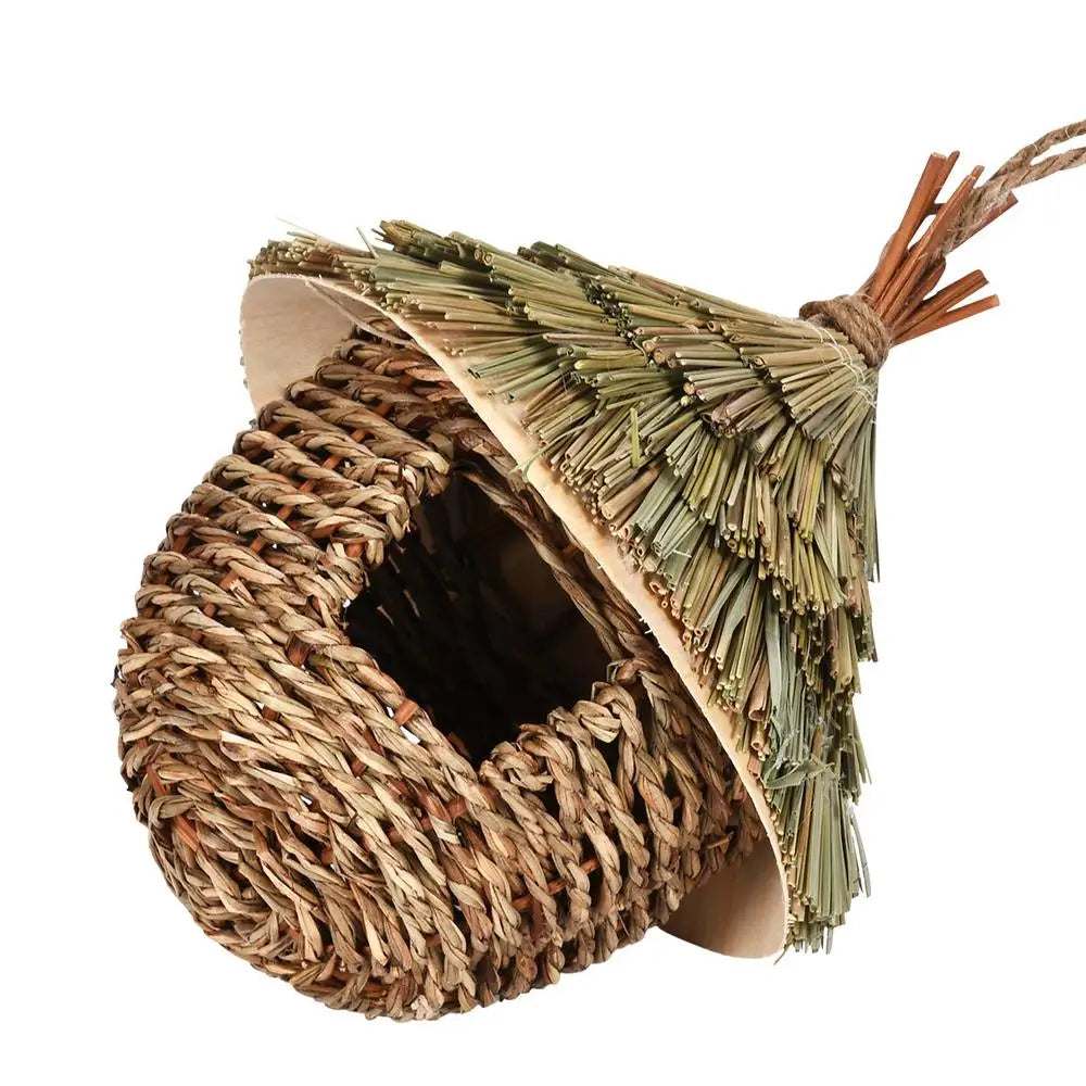 Creative Handmade Grass Hummingbird Houses, Yard Decoration, Nesting for Home, Patio, Porch, Tree, Courtyard, Yard
