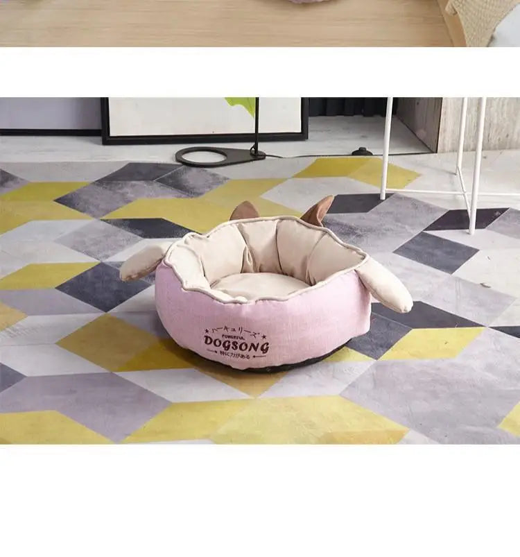 nk0 rabbit ear kennel keeps warm in winter removable and washable teddy cat litter pet dog supplies thermal supplies pet litter