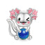 New 925 Silvering Disney Cute Bird Tiger Duck Dog Rabbit Salamander Charm Bead fit Original Bracelet Trinket DIY Women Jewelry