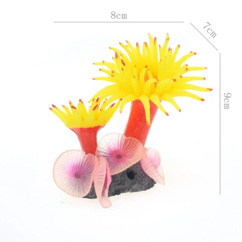 Artificial Underwater Coral  Aquarium Fish Tank Simulation Decoration Aquarium Backgrounds Plants Water Grass Accessories Home
