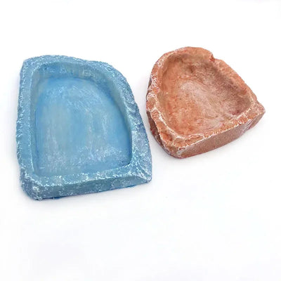 Large Size Resin Aquarium Pet Reptile Feeder Bowl Basin Food Water Pot Reptile Turtle Tortoise Scorpion Lizard Crabs Supplies