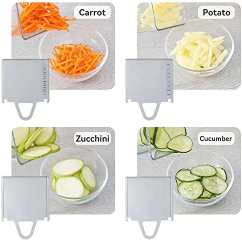 NEW Multifunction Hand Push Manual Cutter Slicer 4 In1 Kitchen Food Vegetable Shred Chopper Potato Carrot Meat Slicers 304