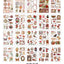 JIANQI 20 pcs PET Die cut Stickers book Plant Flower Label Decorative handmade Scrapbooking Material Diary Album Craft Supplies