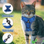 UXCELL Cat Harness and Leash Set Adjustable Vest with Reflective Strips Escape Proof for Cat and Small Dog Outdoor Hiking