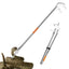 Multifunctional 1.2m Snake Catcher Tongs Foldable Handling Tool Snake Catcher Stainless Steel Snake Hook Catcher Grabber Tool