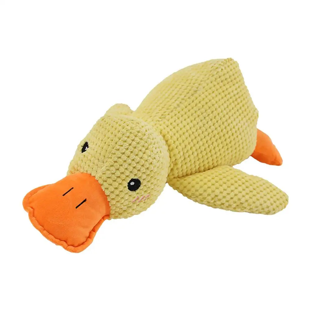 Pet Plush Toy Calming Duck Plush Toy Calming Duck Dog Toy Pet Teeth Cleaning Chew Pillow Toy Puppy Plush Pillow Toy Pet Supplies