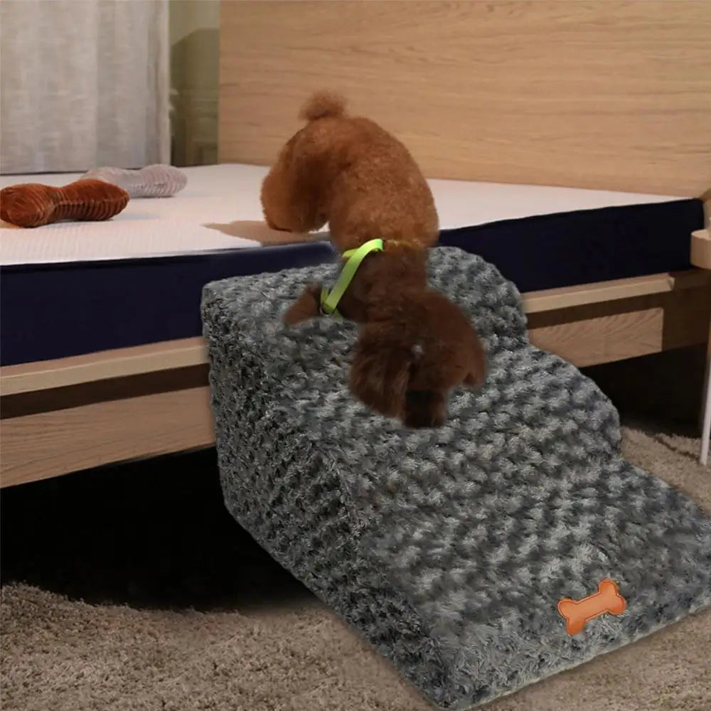 Improved 3 Layers Pet Dog Stairs Steps Portable Cat Climbing Ladder For Small Dog Cat Indoor Dog House Stairs Ramp Play Ladder