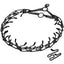 Dog Collar Choke Stainless Steel Pinch Dog Training Collar with Comfort Rubber Tips Adjustable Metal Silver Pet Prong Necklace