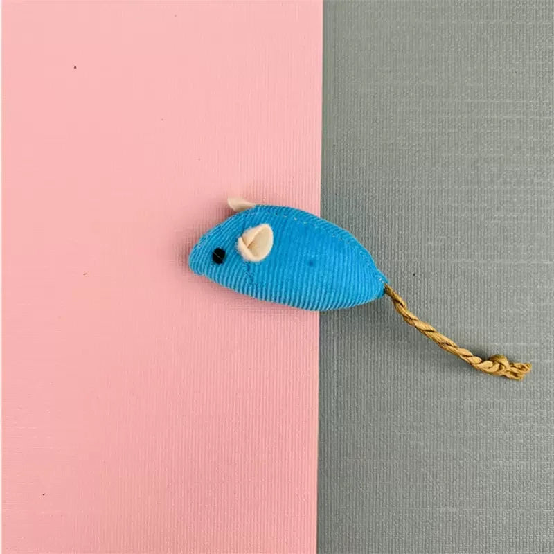 Pet Toy Mice Cats Catnip Toys Interactive Fun Plush Mouse Cat Toy For Kitten Colorful Cute Plush False Mouse Pet Cat Accessories