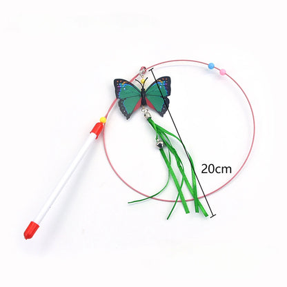 Wire Feather Cat Tickling Stick Pet Products for Cats Pet Cat Toys Interactive Cat Stick Toy Kitten Playing Pet Accessories