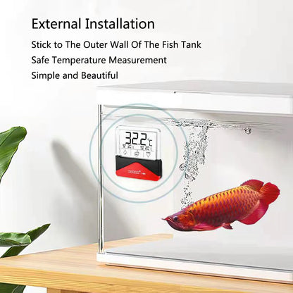 External Aquarium LCD Digital Fish Tank Thermometer Touch Screen Temperature Meter Temperature Control For Fish Tank Accurate