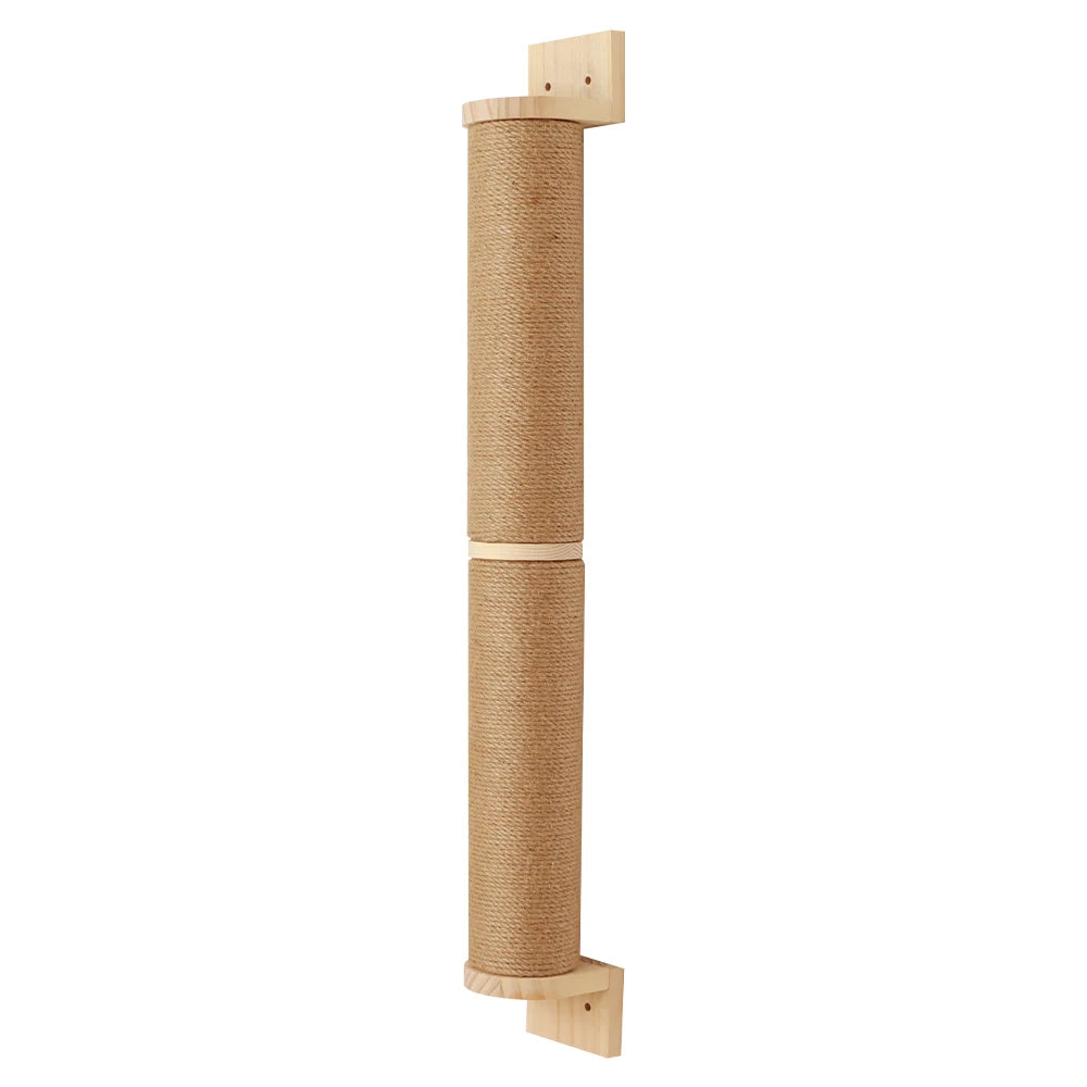 Cat Scratching Post Wall Furniture Wood Wall Mounted Kitten Scratcher Tree for Large Cats Thicker Columns for Multi-Functions