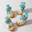 Summer Dog Shoes 4PCS Breathable Shoes For Small Dogs Boots Booties Paw Protector Puppy Shoes Anti-Slip Sole Cat Shoes Boots