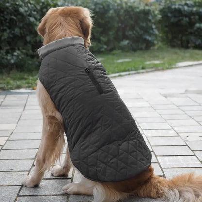 Warm Dog Pullover Waterproof Pullover Reflective Dog Coat Large Dog Warm Keeping Apparel For Cold Days For Camping Courtyard