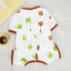 Striped Pet Dog Jumpsuit Spring Autumn Medium Small Dog Clothes Cute Bear Pattern Pet Pajamas Kitten Puppy Sweatshirt Dog Coat
