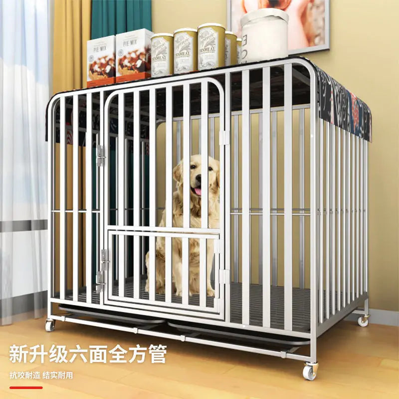 Dog cage Dog cage Large dog Strong mobile dog cage Horse dog Husky special dog cage Bold and thicker