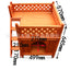 Teddy's Nest Kennel Wooden Cage Kennel Dog Furniture Small Double Deck Kennel Cat Villa Cat Nest Cattery