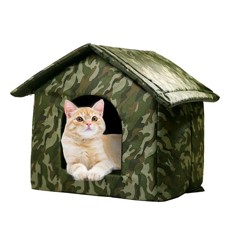 Outdoor Dog Bed Waterproof Roof Bed Waterproof Warm Dog Kennel Winter Tent Dog Nest Thickened Cold-Proof Nest Cat House