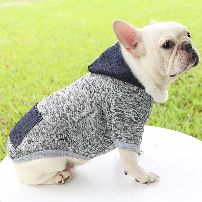 Autumn winter sweater cowboy pocket two legged clothes sports style pet clothes dog cat clothes pet products