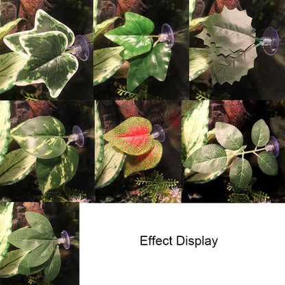 1Pc Artificial Aquarium Leaf Plants Decoration Betta Fish Rest Spawning Ornamental Plant Betta Fish Play Relax Hide Leaf Hammock