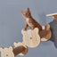 Cat Wall Mounted Furniture Hammock Climbing Shelves Cat Scratching Post Wooden Stairway Shelves Sisal Ladder Cat Climbing Frame
