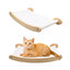 Cat Wall Climbing Shelves Wall Mounted Hammock Cat Scratching Post Wooden Stairway Shelves with Sisal Rope Ladder Wall Cat Tree