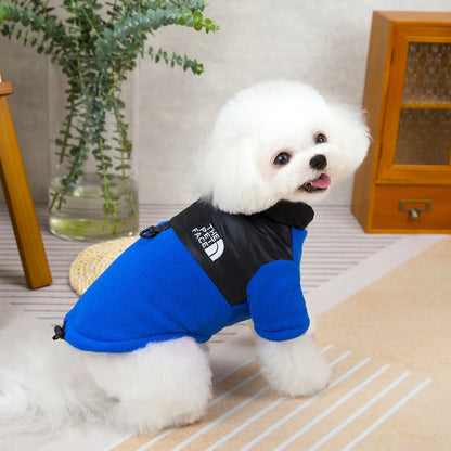 Fleece Dog Jacket Winter Warm Thicken Sherpa Lined Dog Coat for Small Dogs Beagle Puppy, Cold Weather Pet Apparel Winter Clothes