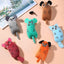 Cartoon cat and dog shaped toys, bite-resistant puppy plush dolls, cat self-entertainment teeth grinding and cleaning interactiv