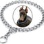Durable Silver Dog Chain Collar Stainless Steel Choke Cuban Link Necklace Pet Training Collar for Small Medium Large Dogs Pitbul