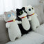 Kawaii Long Kitten Plush Toy Oblong Orange Black Siamese Cat Nap Sleep Throw Pillow for Kids School Home Bed Decor Hug Cushion