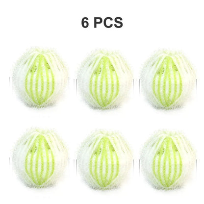 6pcs Nylon Laundry Ball Washing Machine Decontamination Ball Fur Lint Sticking Dedusting Roller Pet Hair Removal Ball in Laundry