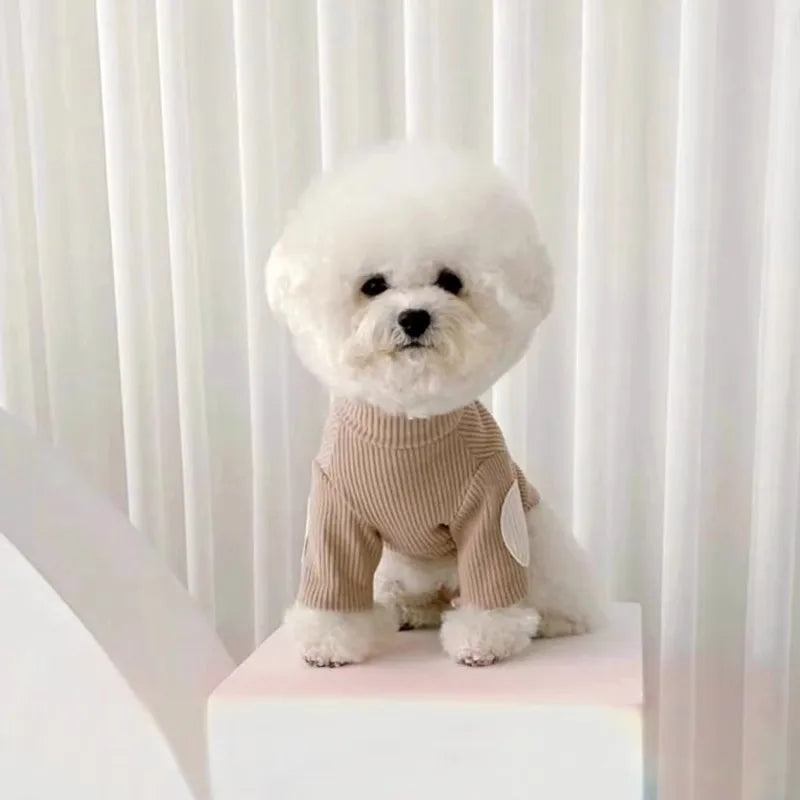Dog Clothes Autumn Winter Fashion Dog Undershirt Soft Cotton Thin Puppy Hoodie Chihuahua French Bulldog Bichon Costume Pet Vest