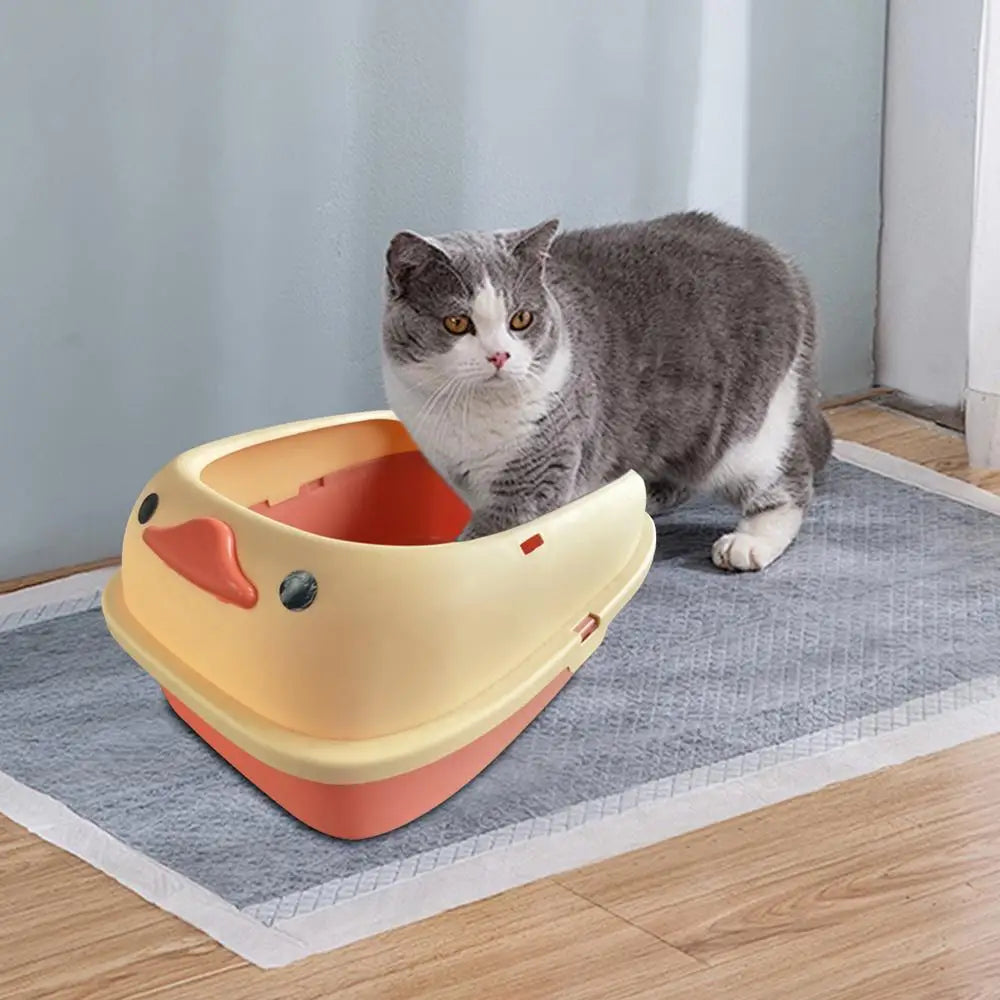 Large Cat Pan Cat Litter Pan Cat Litter Pan Cat Litter Container For Poop Large Cat Pan Litter Container With Scoop High Sided