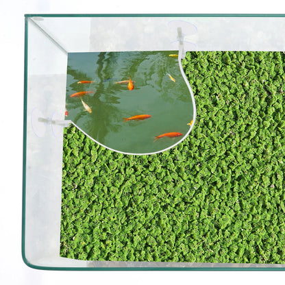 UXCELL Aquarium Floating Plant Corral Floating Plant Fence for Aquarium with Suction Cups Aquarium Floating Plant Fence