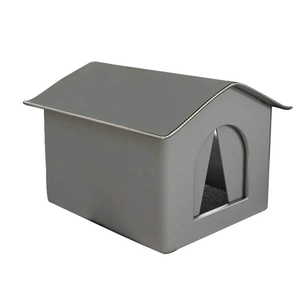 Outdoor Cat House Foldable Warm Pet Cave For Winter Waterproof Rainproof Kitten Cave Pet Tent Bunny Bed For Feral Cat Puppy