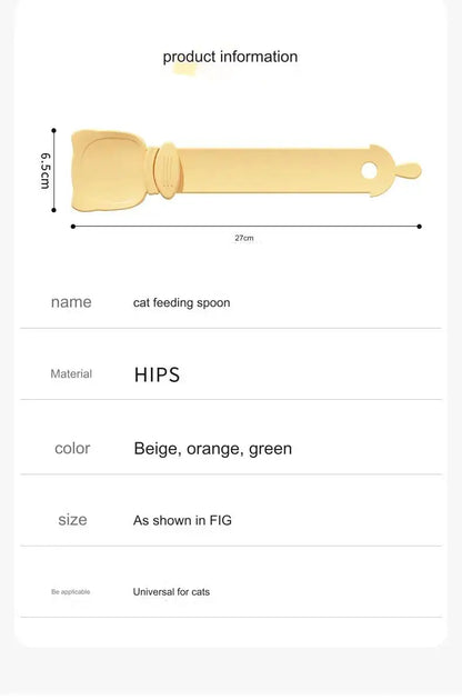 Pet Feeder Spoon Cat Snack Liquid Food Squeeze Tools Multifunctional Cat Feeding Spoon for Wet Food Treat Puppy Kitten Dispenser