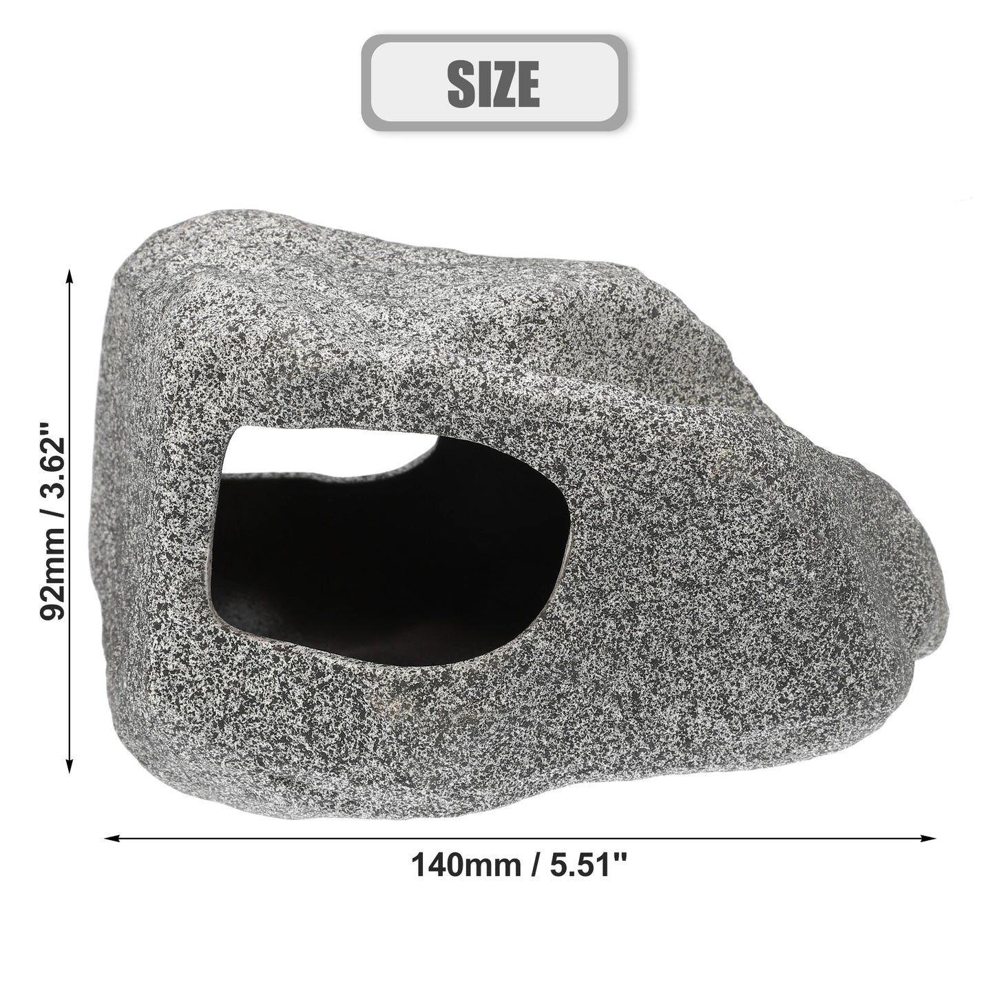 UXCELL Fish Tank Hideaway Rock Cave Ceramic Aquarium Decoration Fish Shrimps Shelter Pet Pottery House Canister Accessories