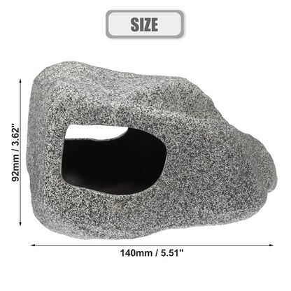 UXCELL Fish Tank Hideaway Rock Cave Ceramic Aquarium Decoration Fish Shrimps Shelter Pet Pottery House Canister Accessories