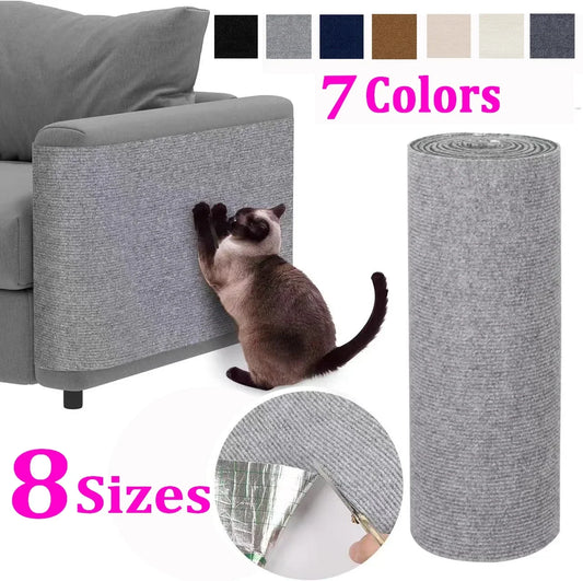 Trimmable Anti Cat Scratch Mat Self-Adhesive Carpet Mat Pad Cat Pet Scratcher Furniture Couch Corner Indoor Sofa Wall Protector