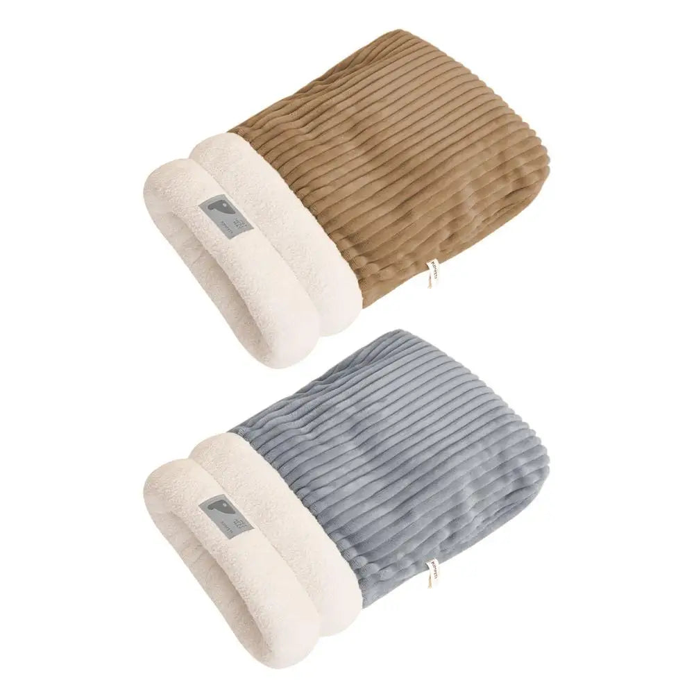 Cat Sleeping Bag Soft Cat Bed Warm Pet Pocket Type Quilt Bed Semi-Enclosed Warming Burrow Cat Bed Dog Bed For Camping