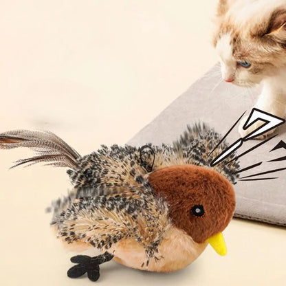 Usb Rechargeable Cat Toy Flapping Bird Cat Toy Interactive Plush Toy Remote Control USB Flapping Wings Cat Toy Chirping Cat Toy