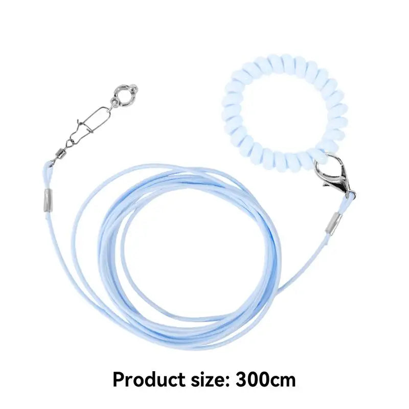 Detachable Bird Foot Chain Outdoor Parrot Pet Flying Rope Biting-Resistant Bird Training Toy With Ankle Foot Ring For Terrace