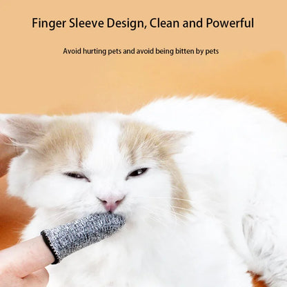 5pcs Durable Dog Pet Finger Toothbrush Dog Toys Environmental Protection Cloth Glove for Dogs Cats Clean Teeth Pet Accessories