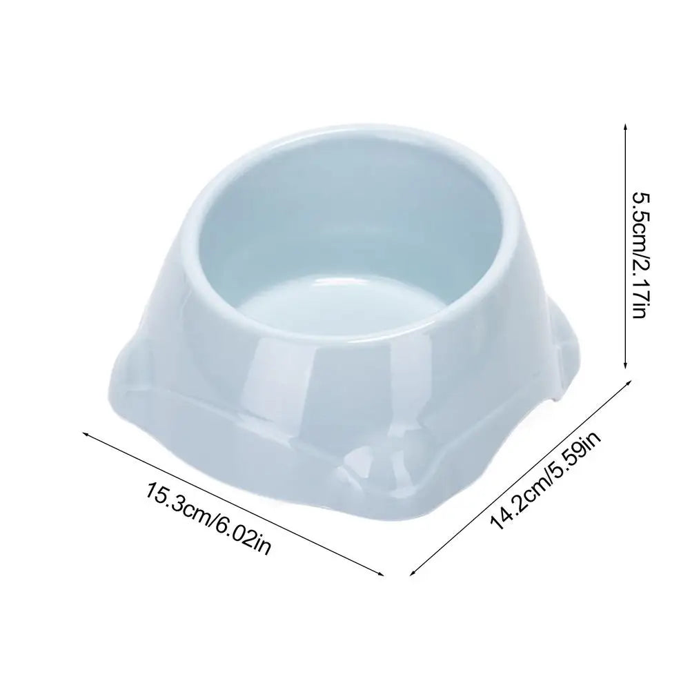 Dog Feeder Bowl Sloped Cat Dish Food Bowl Pet Feeder Bowl Stable Feeding Bowl Mouth Neck Protector Pet Food Bowls Dispenser