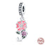 Fit Pandora 925 Original Bracelet 925 Silver Plate Flower Bird Series Charms Beads For Women Fashion DIY Jewelry Gifts Making