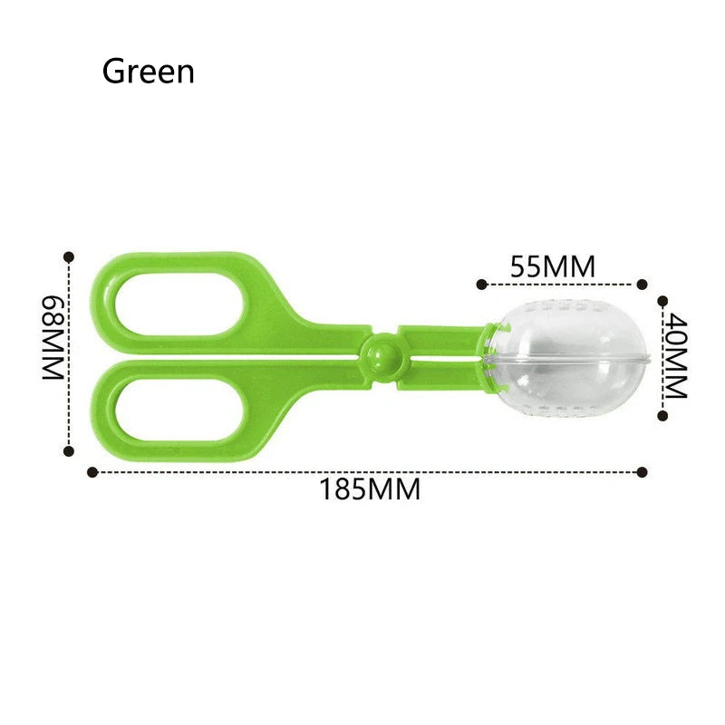 Aquairum Reptile Clip Transparent Tongs Lizards Tortoise Spider Reptile Bread Worms Cleaning Tool Pet Raising Feeding Accessory