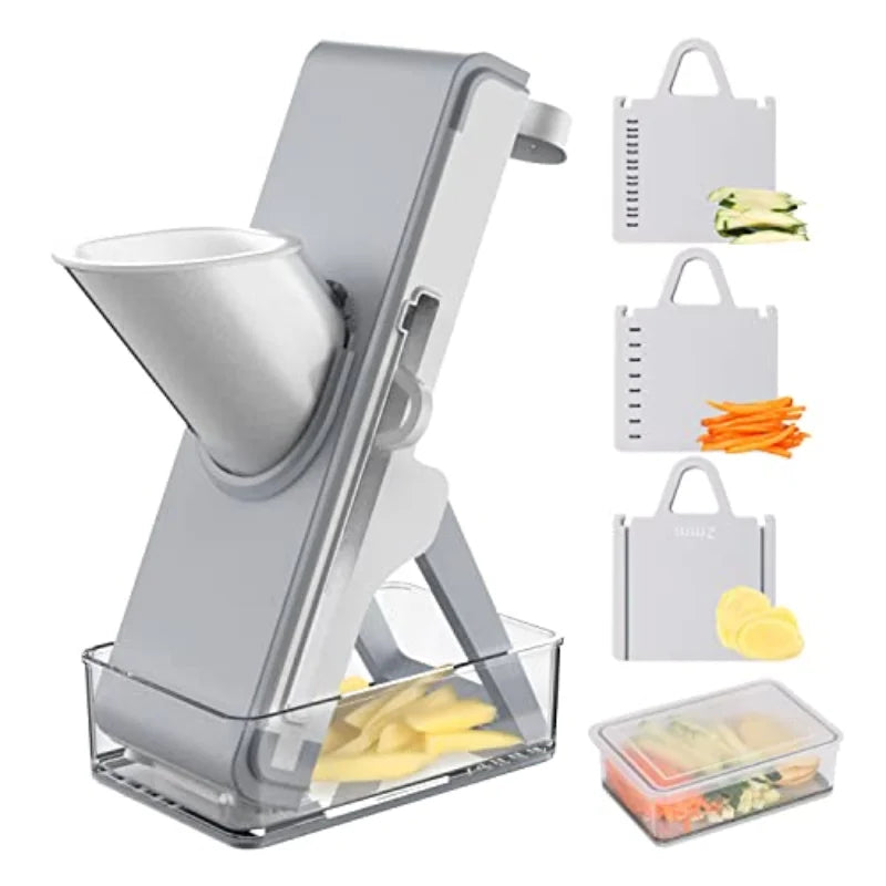 NEW Multifunction Hand Push Manual Cutter Slicer 4 In1 Kitchen Food Vegetable Shred Chopper Potato Carrot Meat Slicers 304